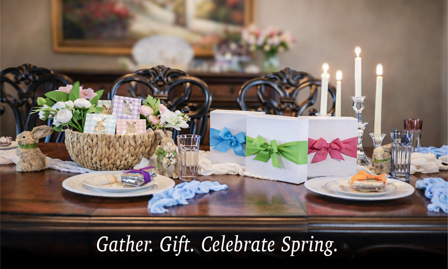Happy Easter, Gather. Gift. Celebrate Spring with goodytwos.com