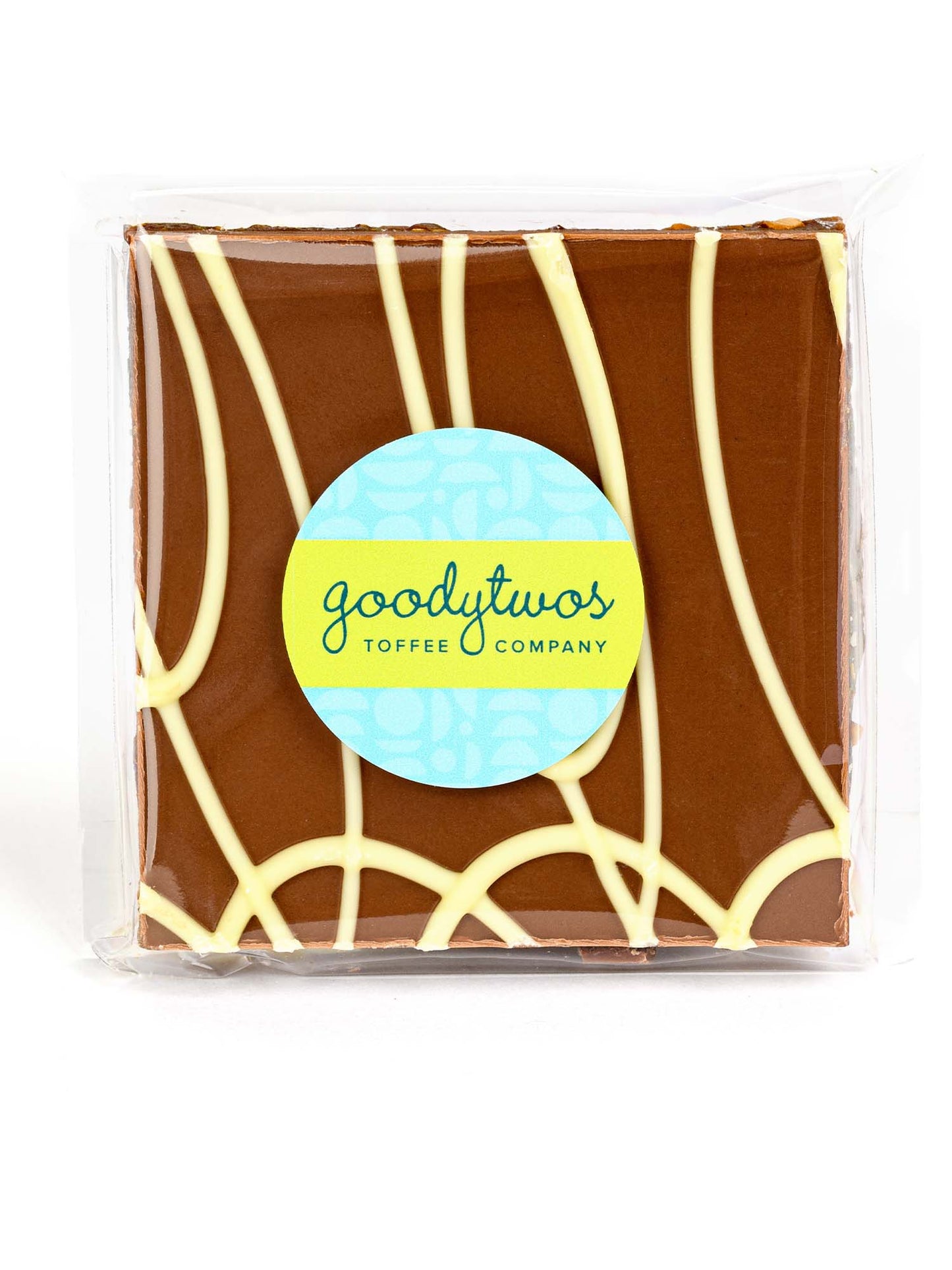 Goodytwos Double Crossed Toffee Squares wrapped, goodytwos.com