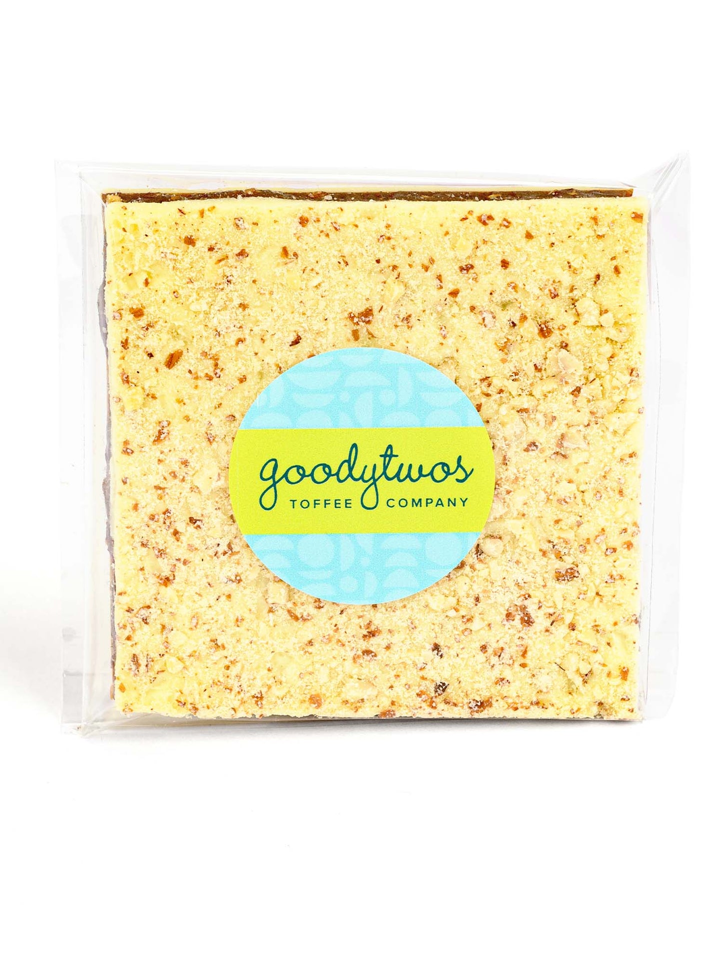Goodytwos Traditional White Chocolate Toffee Squares wrapped, goodytwos.com